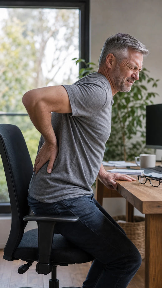 By mid-afternoon at your desk, sitting turns to a deep ache.
