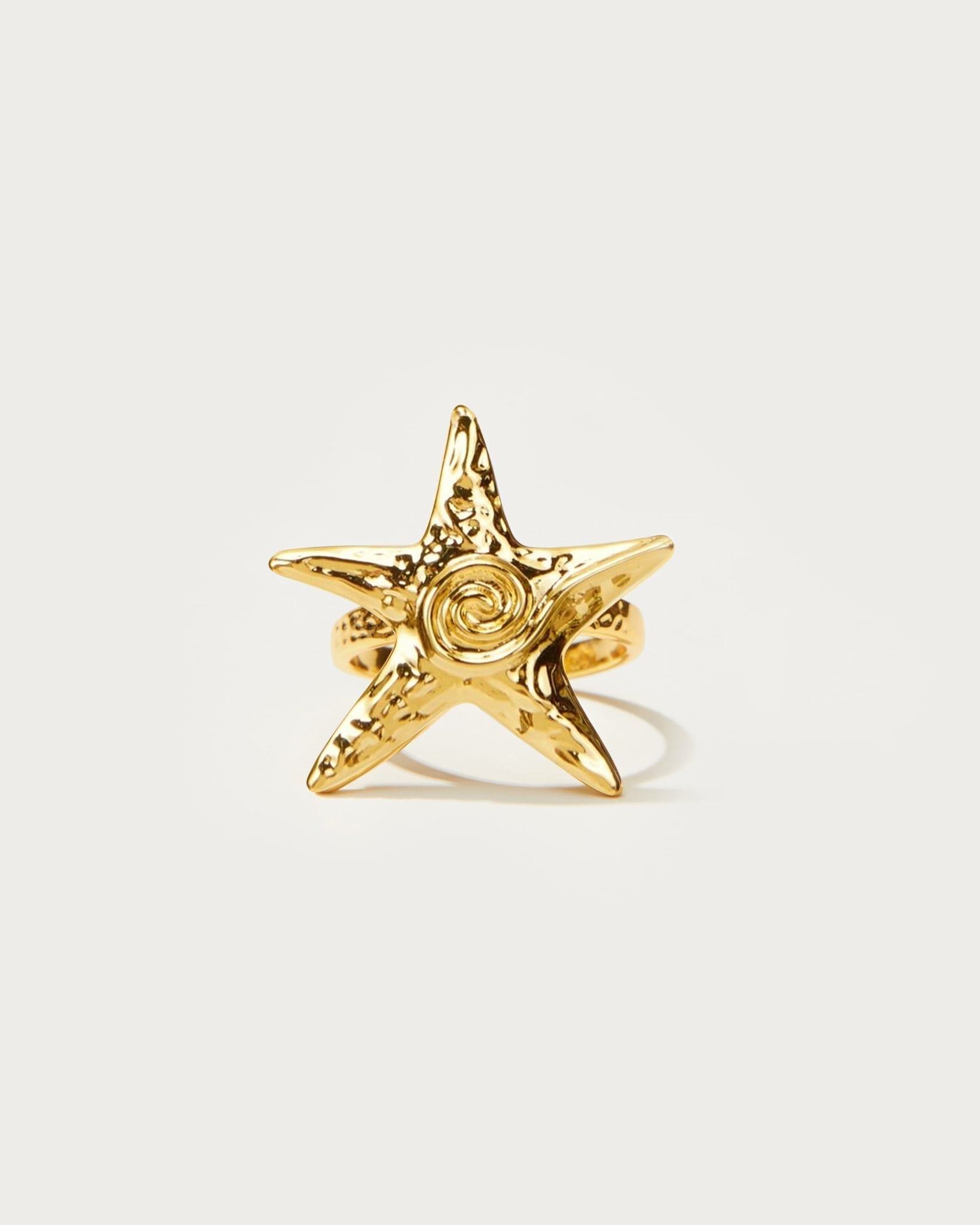 Gold Starfish Ring – Coastal Charm