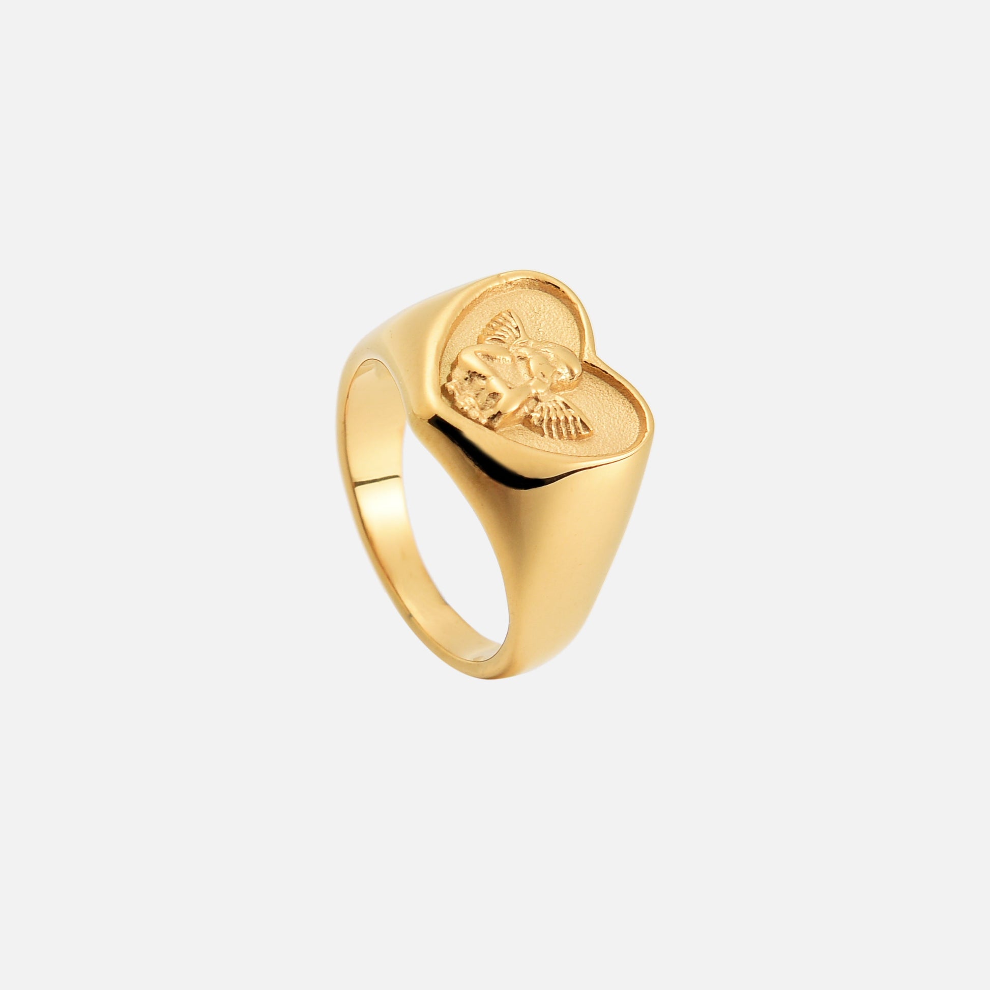 Heart Shaped Angel Ring – Sweet Sentiment