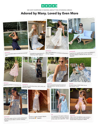 Corset Waist Midi Dress