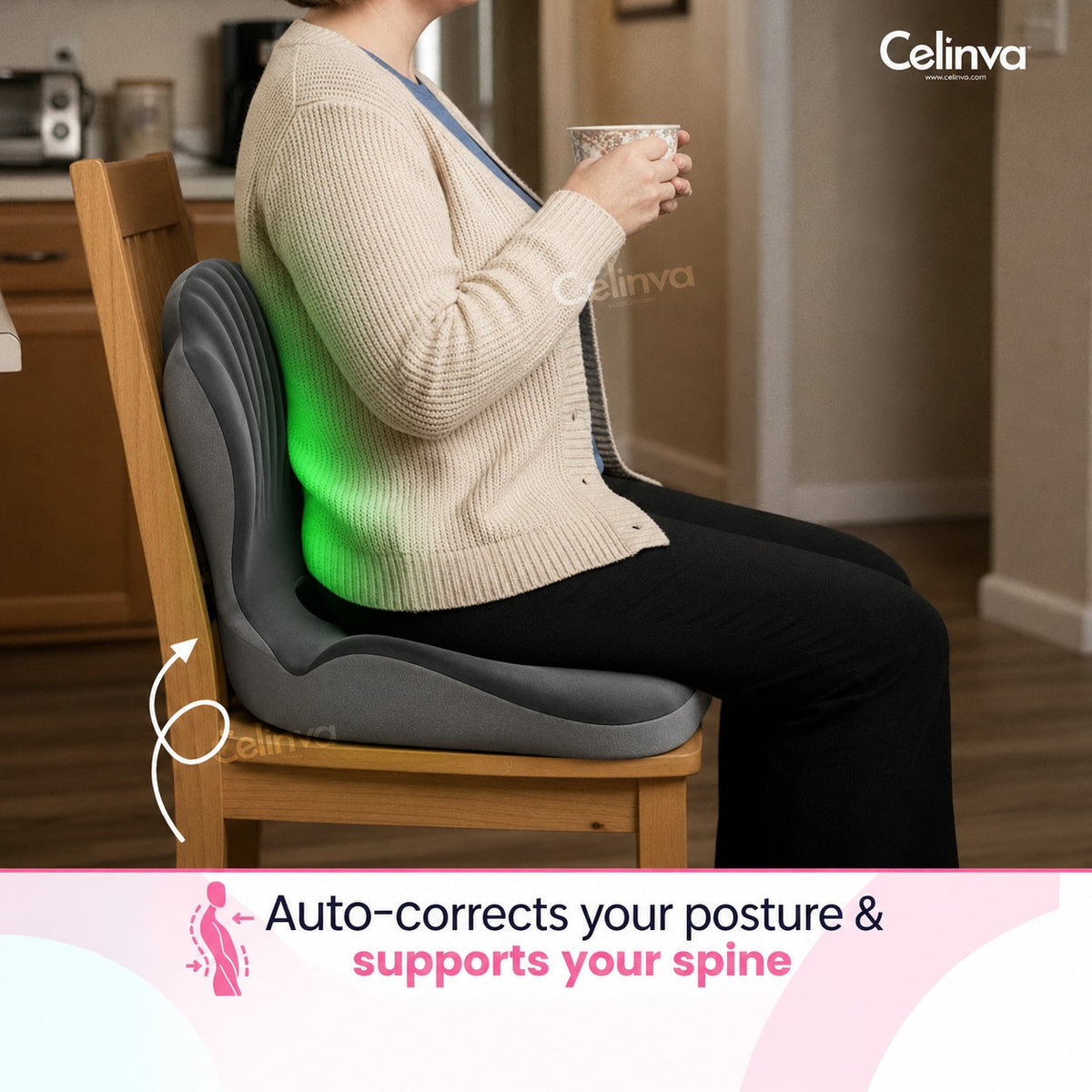CELINVA orthopedic seat cushion