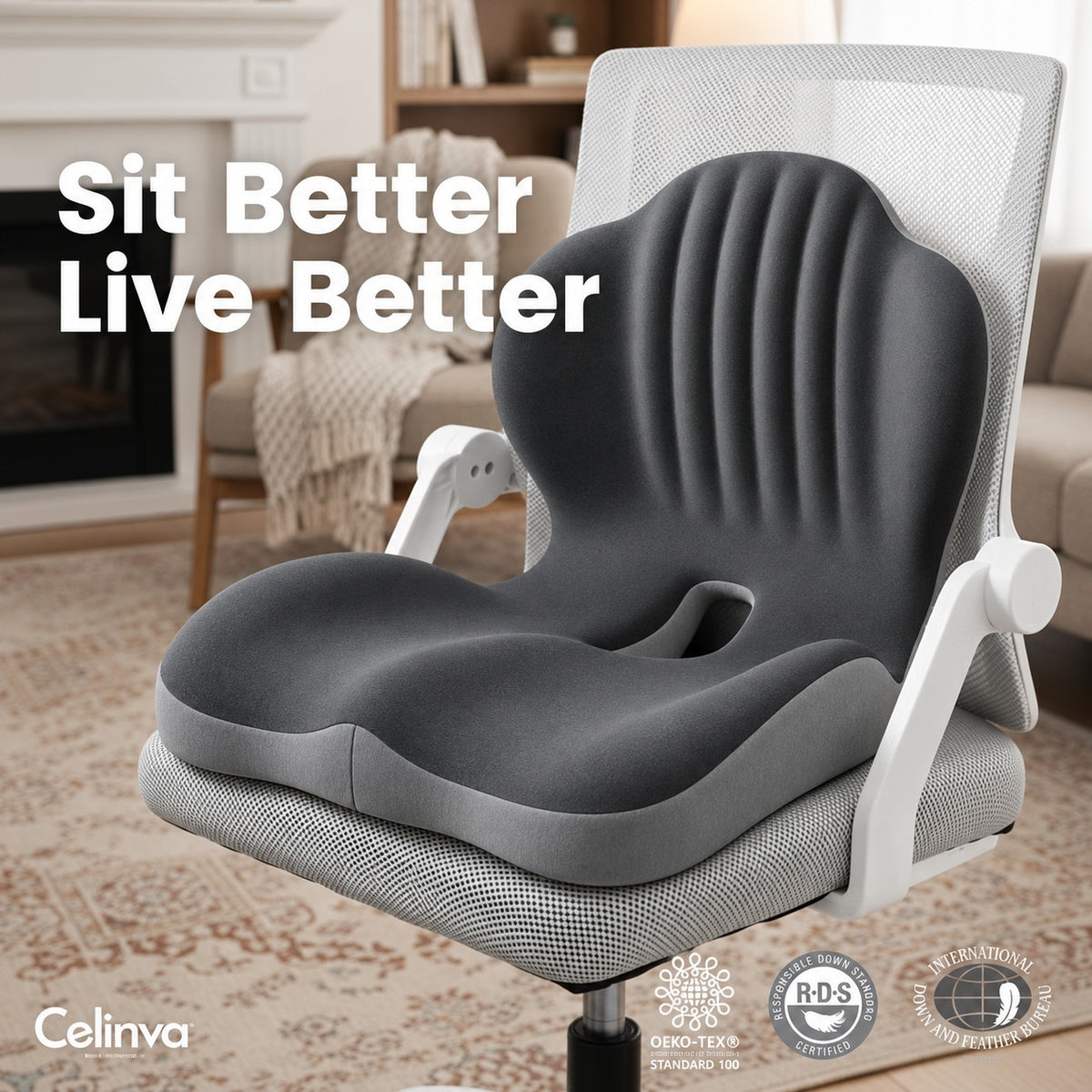 CELINVA orthopedic seat cushion