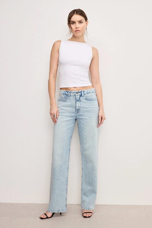 Sparkling Glow High Waist Jeans