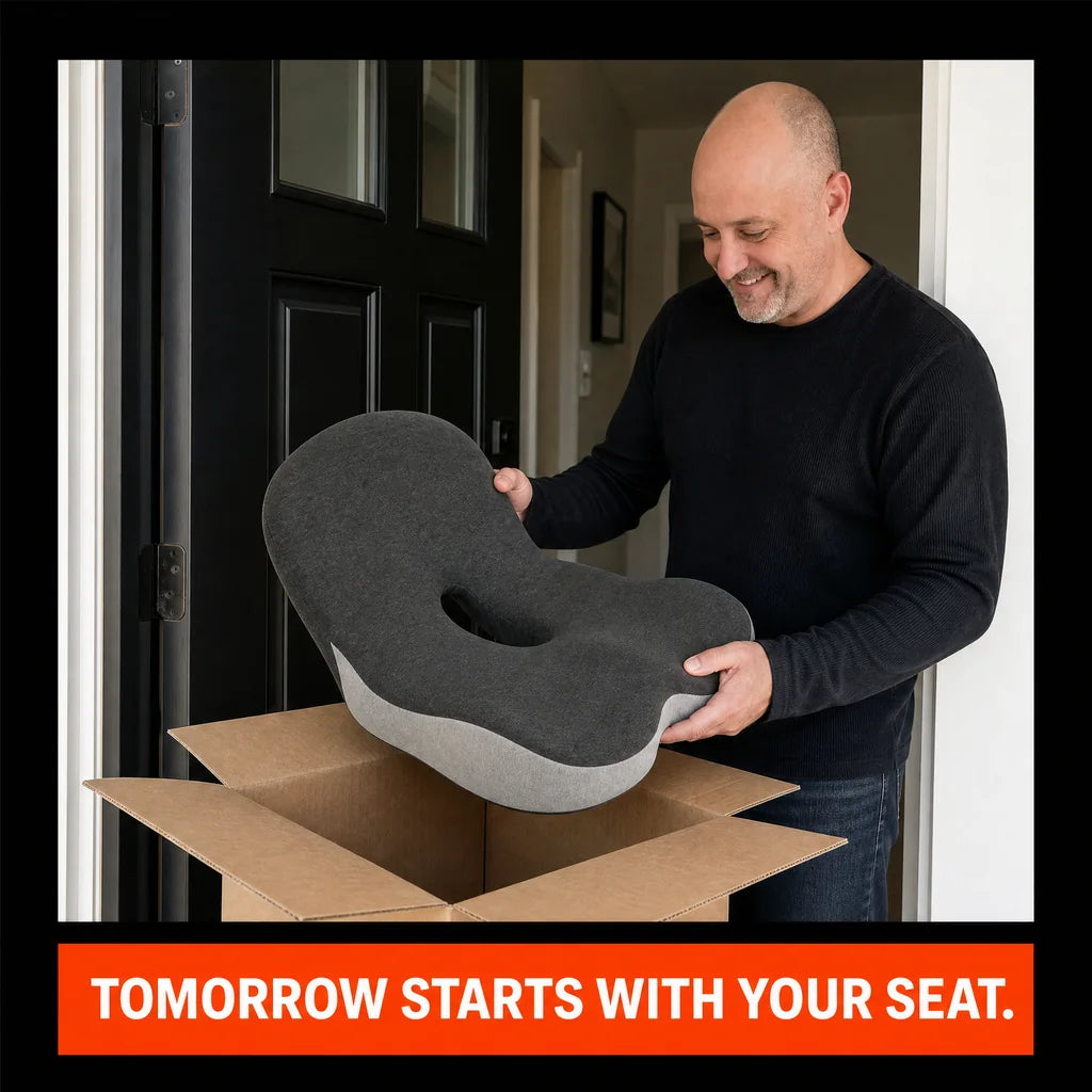 Illustrative CELINVA lifestyle portrait: Tomorrow starts with your seat.